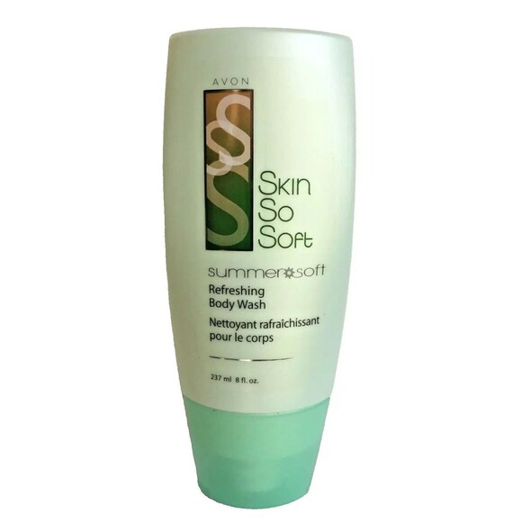 AVON Skin So Soft Summer Soft Refreshing Body Wash 8 fl oz. ~Discontinued / Rare - Picture 1 of 6